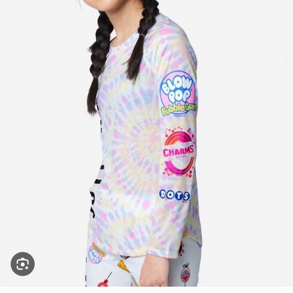 Kids Tie-Dye Blow Pop Bubblegum Long Sleeve Shirt